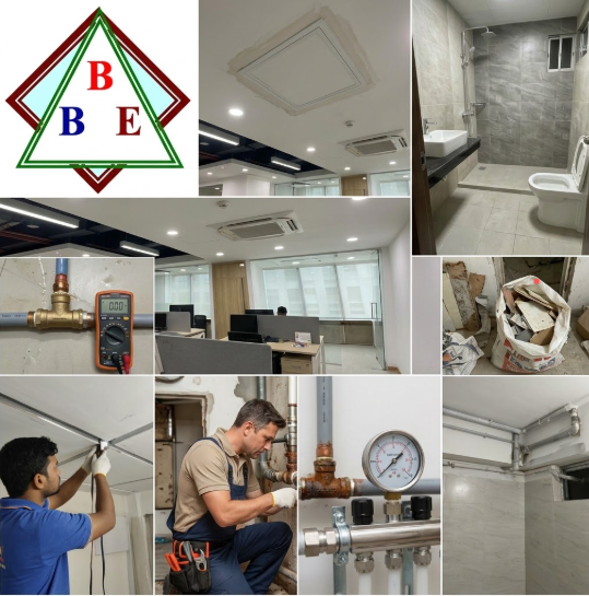 Plumbing, Sanitary, Water Leakage Repair & Bathroom Renovation Project at Mamun AB Housing Ltd (Paradise Office & Flats 3C & 4C)